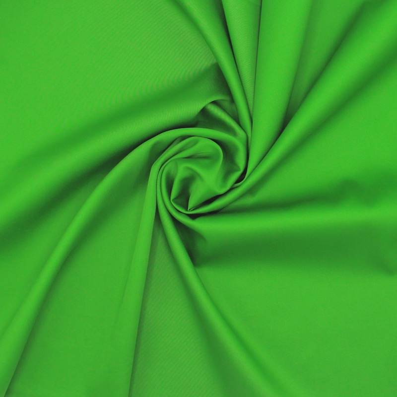 Plain cotton satin fabric - green