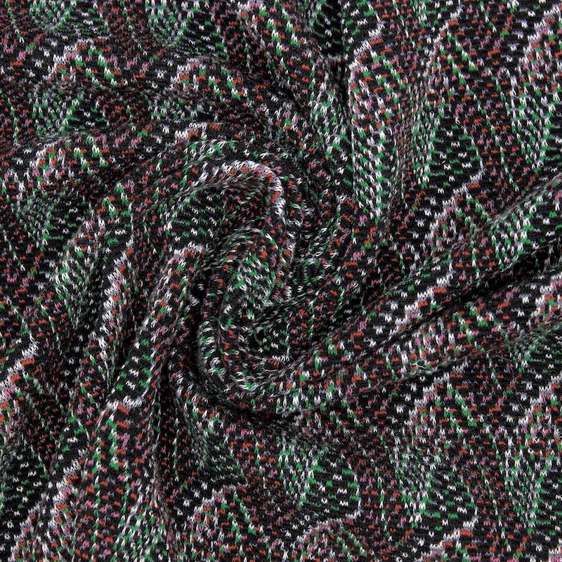 Jacquard knitted fabric - multicoloured