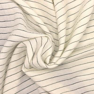 100% cotton stripes fabric - off-white