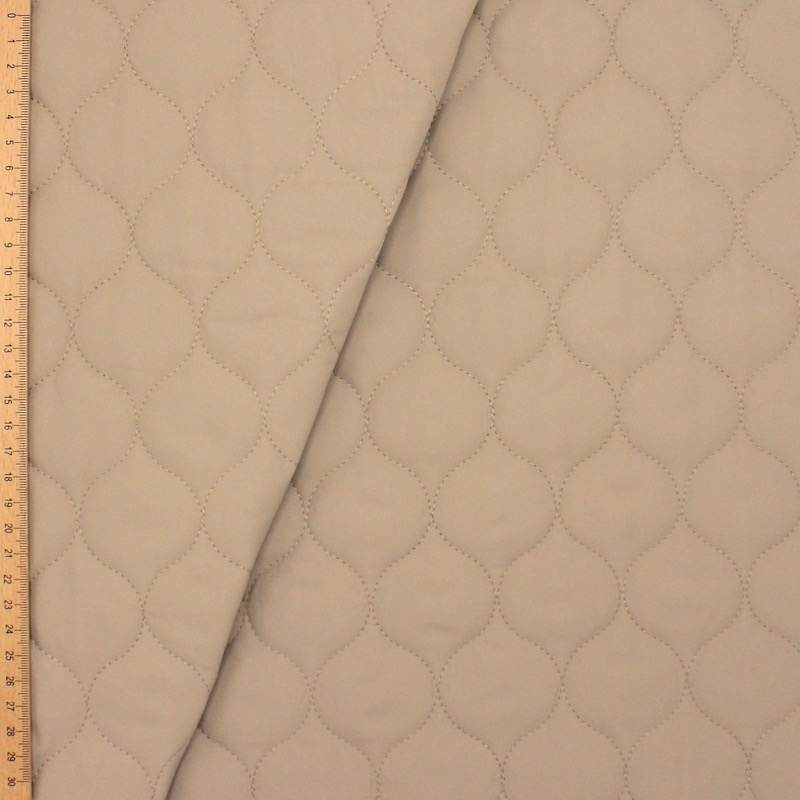 Quilted fabric - beige