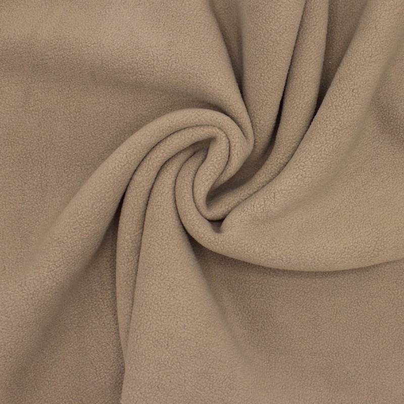 Fleece-backed loop fabric - beige 