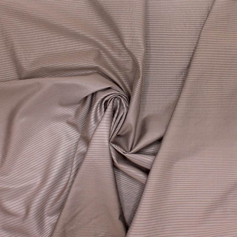 Satin finish clothing fabric - beige