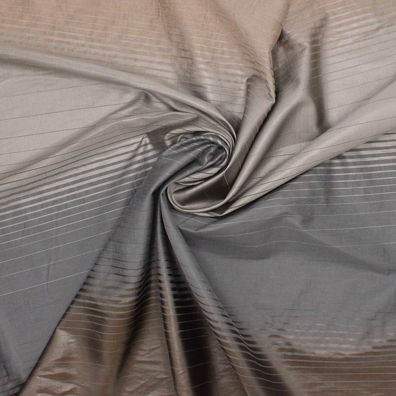 Satin finish clothing fabric - beige