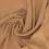 Stretch crepe fabric with satin backing - beige