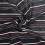 Striped jacquard voile - black