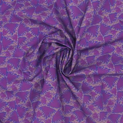 Wings printed cotton poplin - mauve