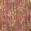 Pixel flower print cotton fabric - brown and beige