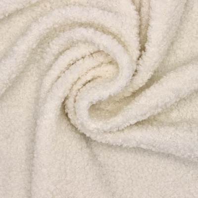 Tissu bouclette - blanc cassé