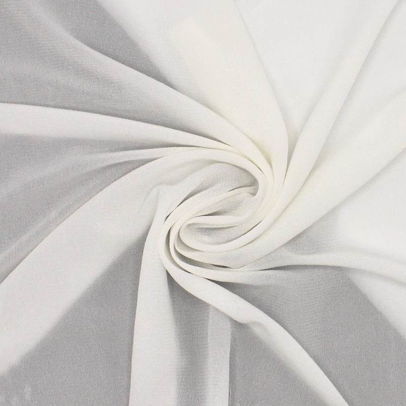 Crepe stretch fabric - white