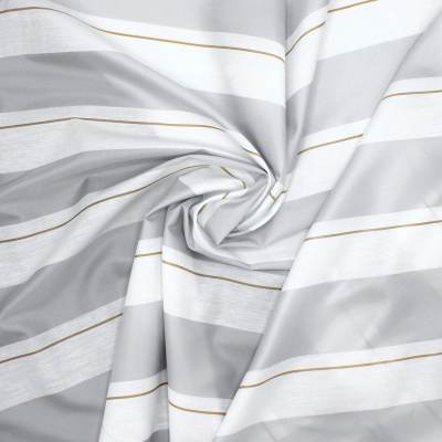 Stripe fabric - grey and white