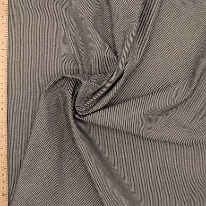 Cotton and polyester fabric - beige and brown