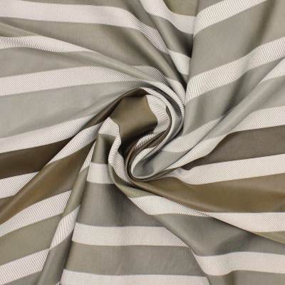 Striped fabric - beige and brown