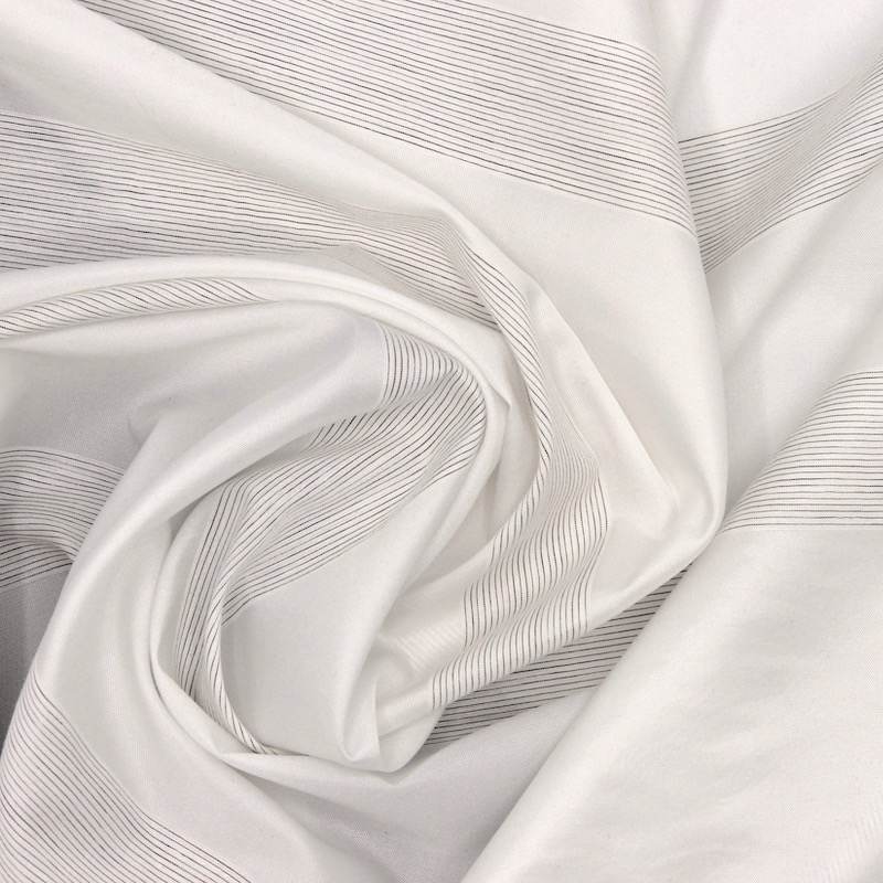 Tissu à rayures - blanc