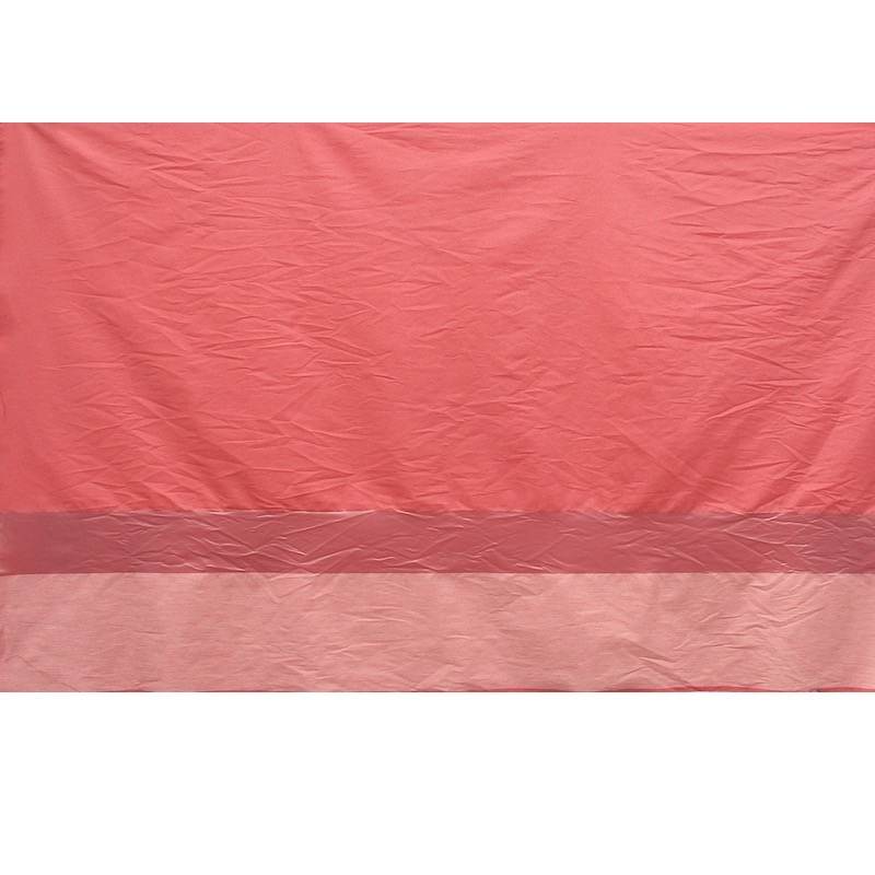 Cotton and polyester striped fabric panel - red