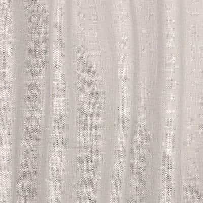 Plain fabric 100% washed linen - cloud blue