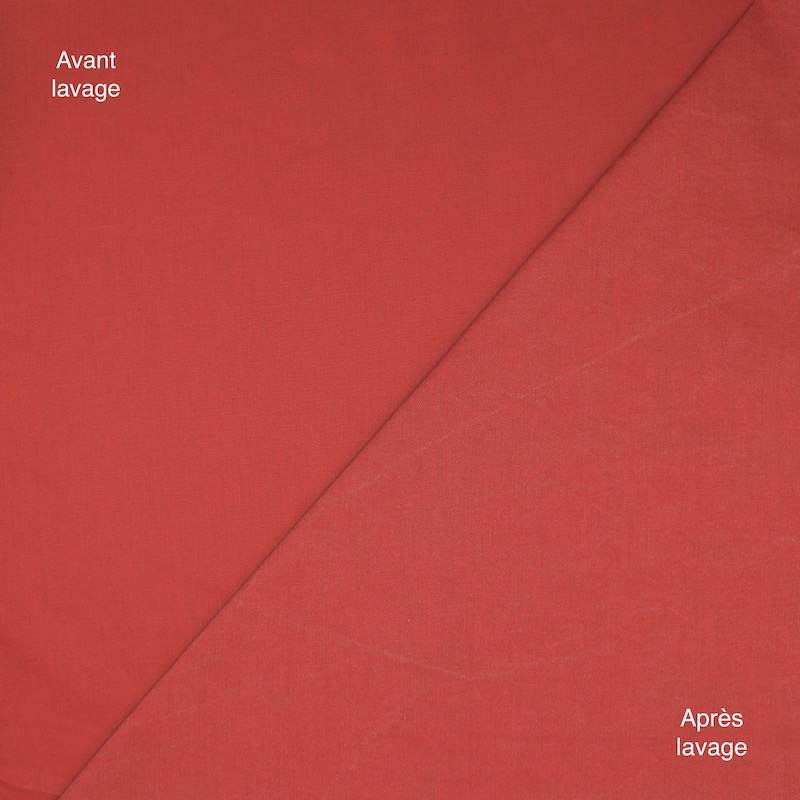 Extensible cotton fabric - red