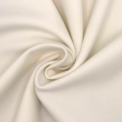 Tissu polyester et viscose - blanc cassé