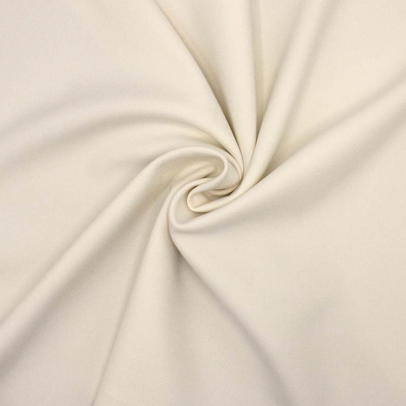 Tissu polyester et viscose - blanc cassé