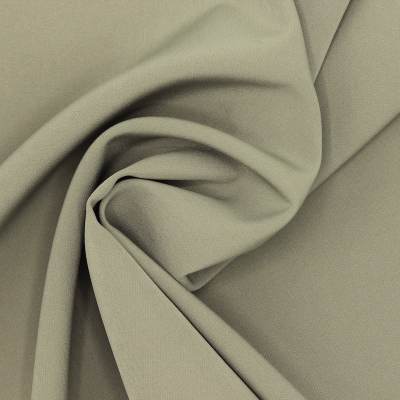 Plain stretch polyester fabric - khaki