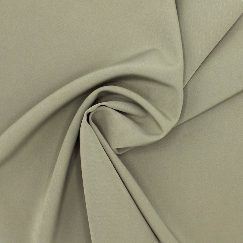 Plain stretch polyester fabric - khaki