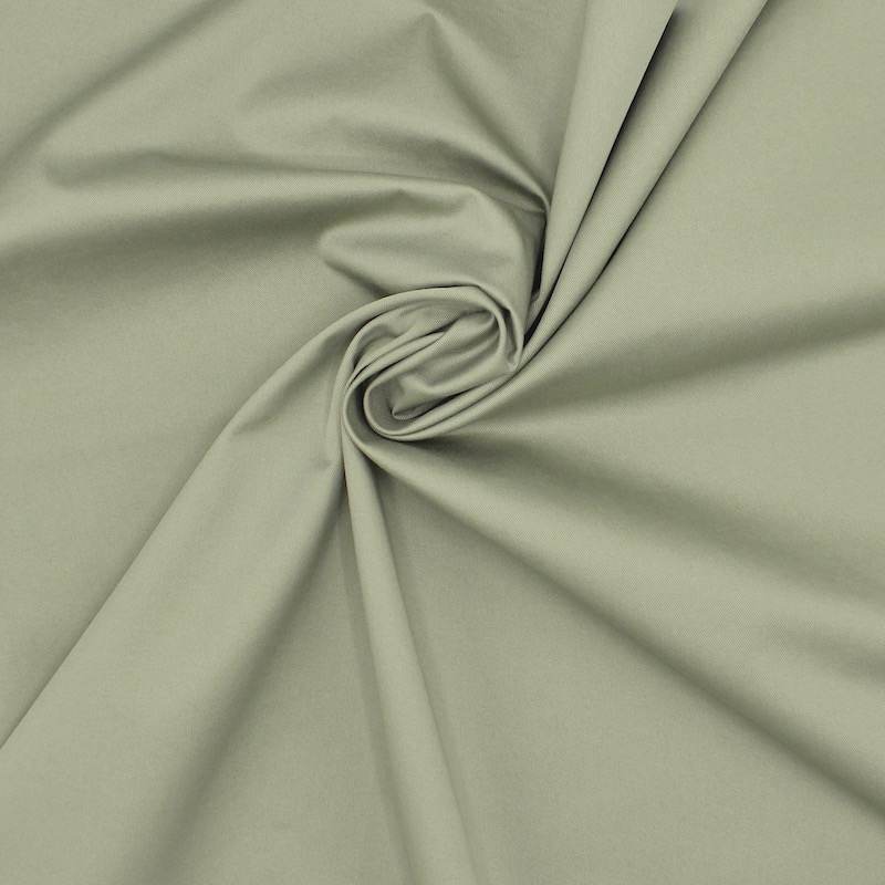 Extensible cotton satin - khaki