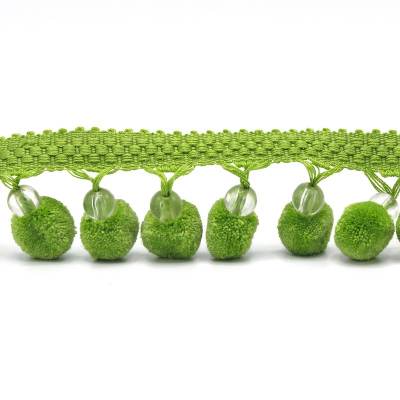 Green pompom braid