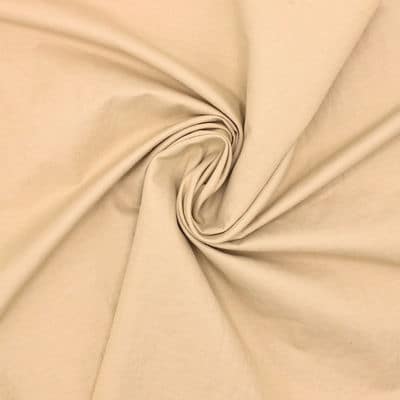 Tissu coton et polyester - beige