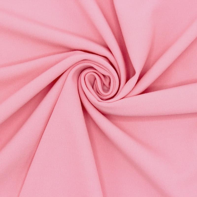 Extensible fabric with twill weave - pink  