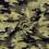 Jersey fabric French terry with military print - khaki