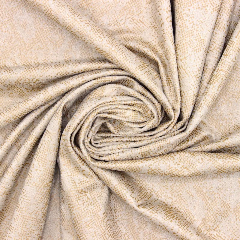 Extensible suede fabric - beige