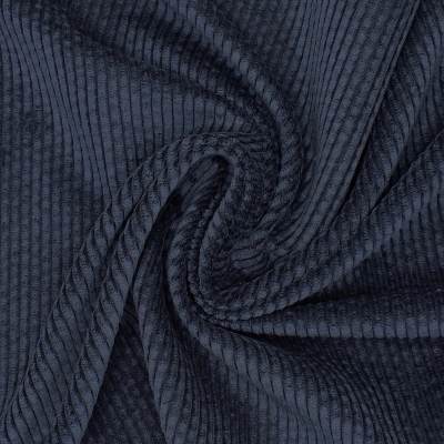 Ribbed velvet - navy blue