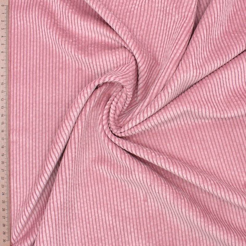 Ribbed velvet - pink