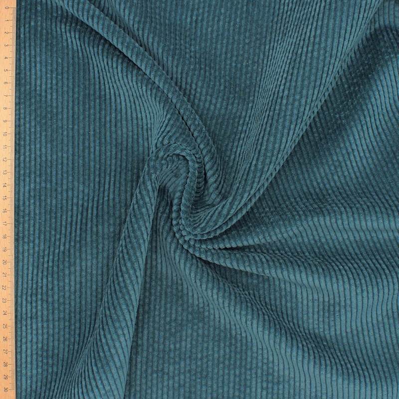 Ribbed velvet - teal