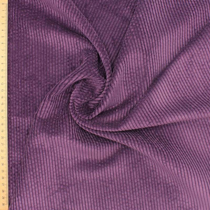 Ribbed velvet - plum