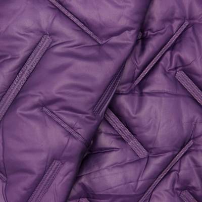 Tissu matelassé double face- mauve