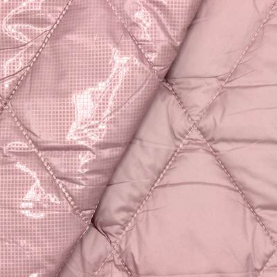 Tissu matelassé double face- rose