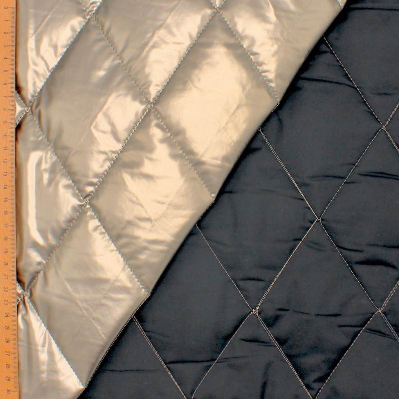 Tissu matelassé double face imperméable- doré