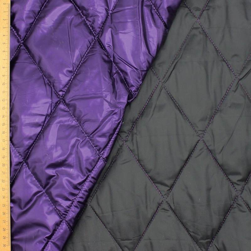 Tissu matelassé double face imperméable- mauve