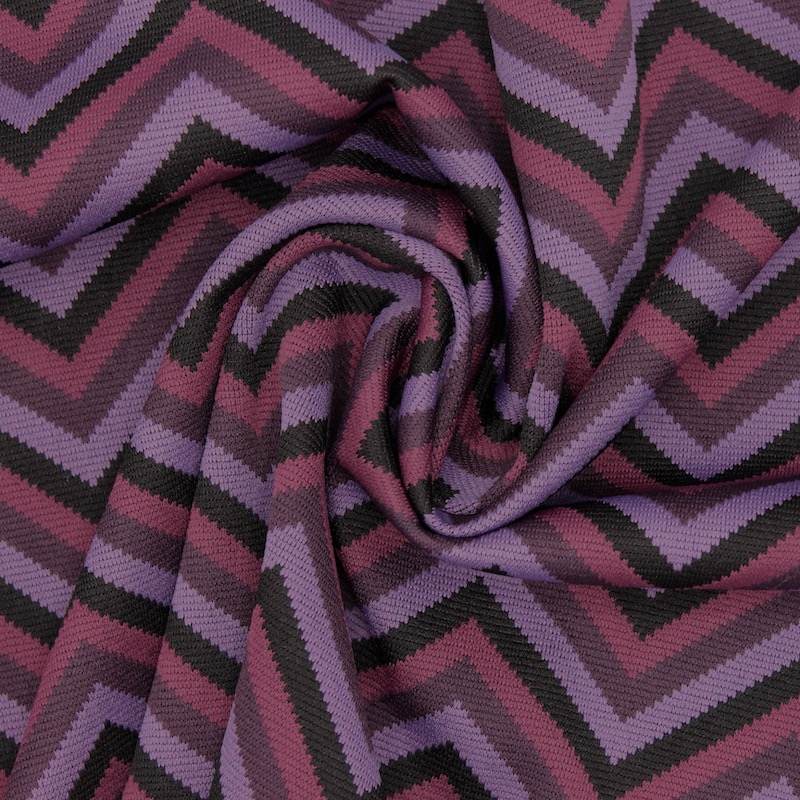 Graphic knit fabric - mauve