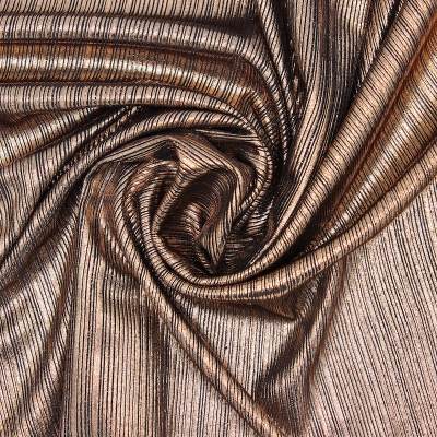 Gold stretch polyester fabric