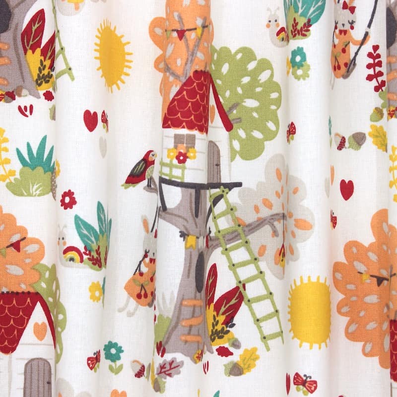 Upholstery fabric with children's pattern - multicolored