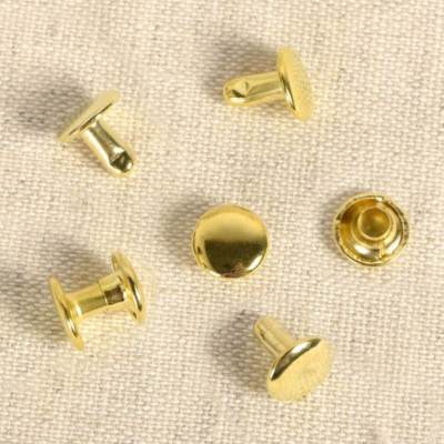 Box of 20 rivets 8mm gold