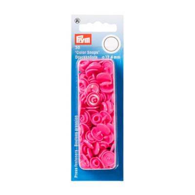 Boutons pression rond "color snaps" rose 