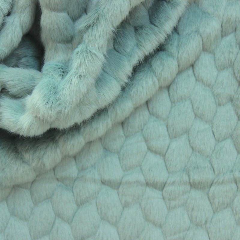 Cloth of 0,80mFaux fur short hair silver grey