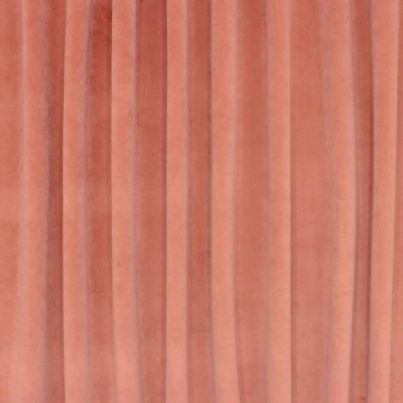 Tissu d'ameublement velours vieux rose