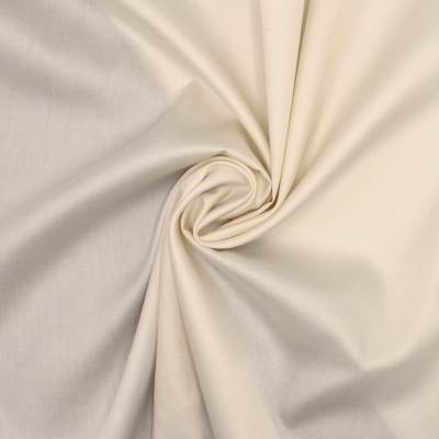 Tissu satin de coton - blanc cassé