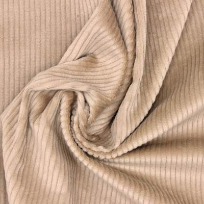 Stretch corduroy fabric - beige