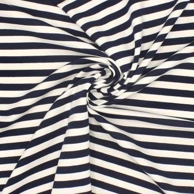 Terry stripes fabric - navy