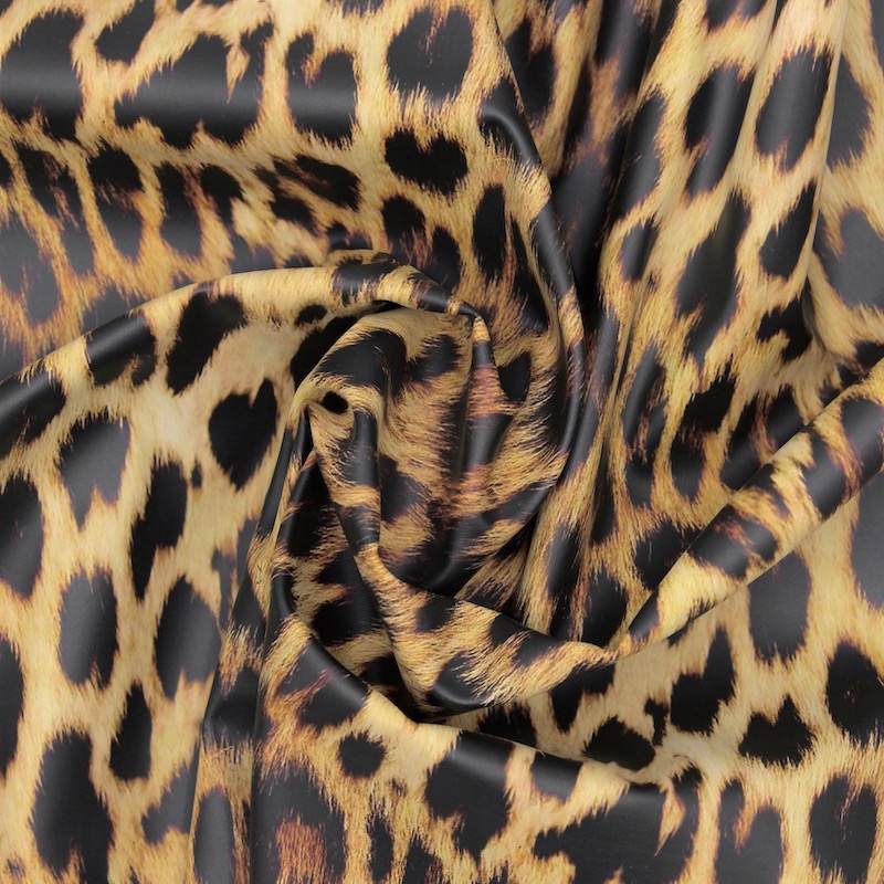 Waterproof leopard print fabric