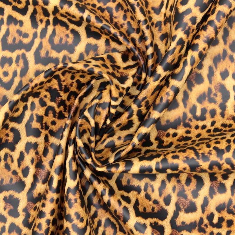 Waterproof leopard print fabric